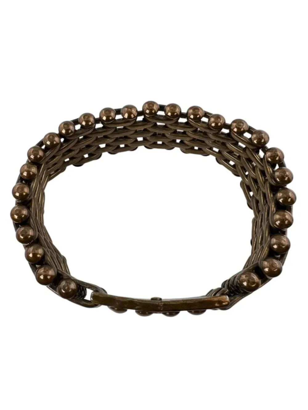 Chanel Vintage CC Logo Blanc Bracelet